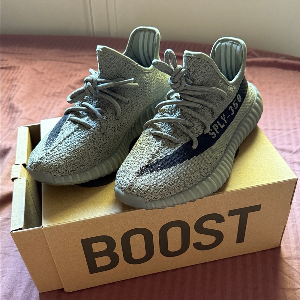 Yeezy Boost Sneakers with Gray Sole